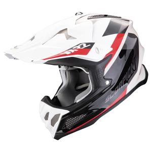 Casca motocross Scorpion VX-22 Air BETA negru-alb-nisip