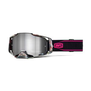 Ochelari de motocross 100% - USA ARMEGA Sarcelle plexiglas argintiu