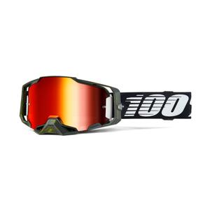 Ochelari de motocross 100% - USA ARMEGA Soledad plexiglas roșu