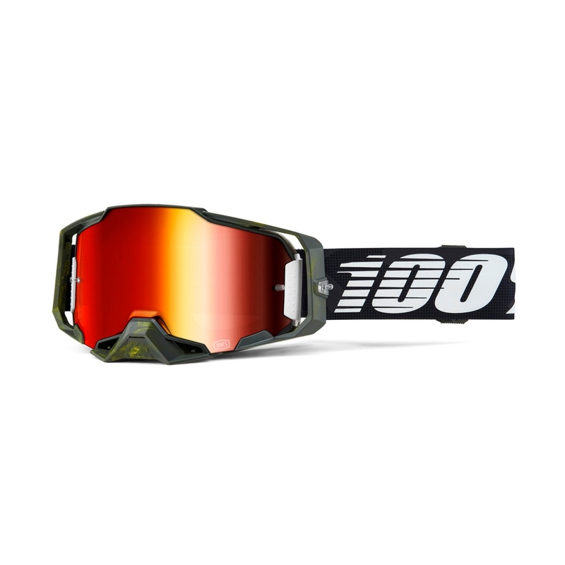 Ochelari de motocross 100% - USA ARMEGA Soledad plexiglas roșu
