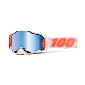 Ochelari de motocross 100% - USA ARMEGA Plexiglass tubular albastru