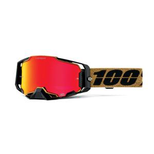 Ochelari de protectie motocross 100% - USA ARMEGA GLORY - Plexiglass Hyper red