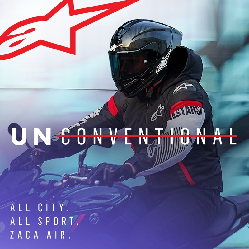 Jacheta moto Alpinestars Zaca Air Waterproof negru-alb-rosu fluo