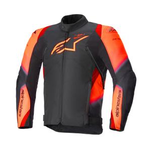 Geaca moto Alpinestars T-SP 1 2 Impermeabil negru-rosu fluo