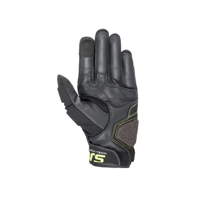 Mănuși moto Alpinestars Halo negru-verde-galben fluo