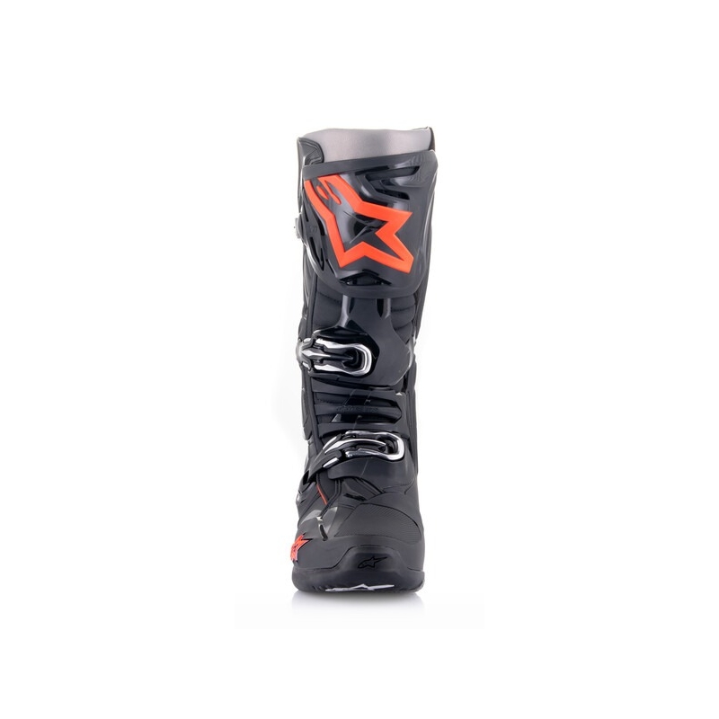 Ghete moto Alpinestars Tech 10 negru-rosu fluo-gri