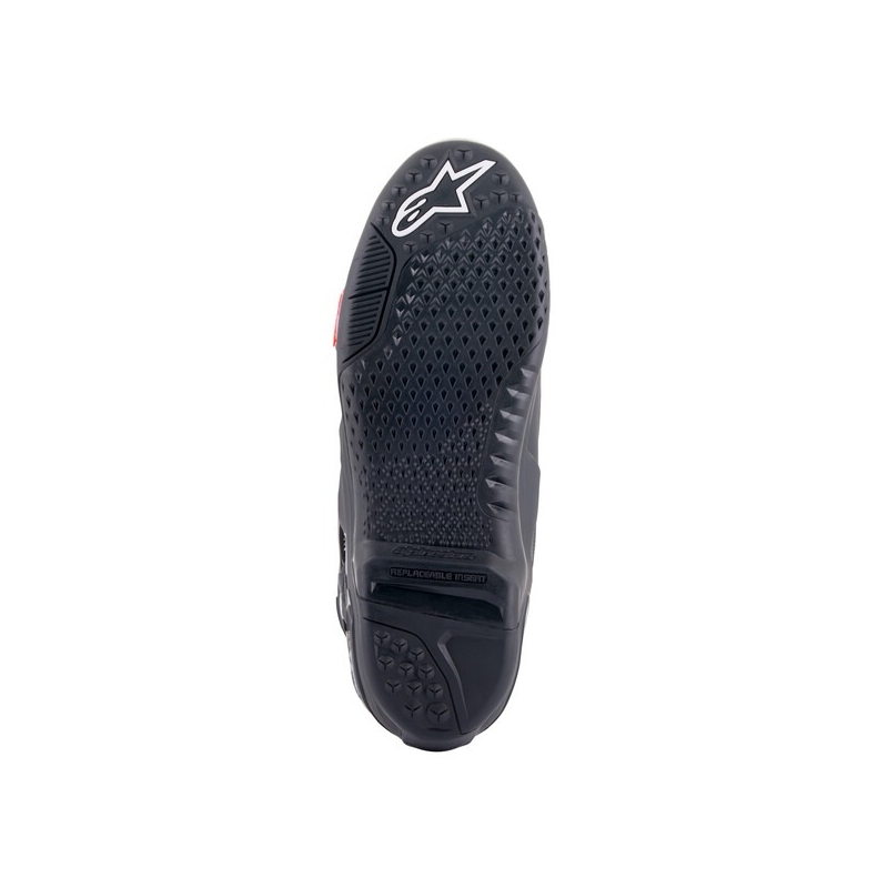 Ghete moto Alpinestars Tech 10 negru-rosu fluo-gri