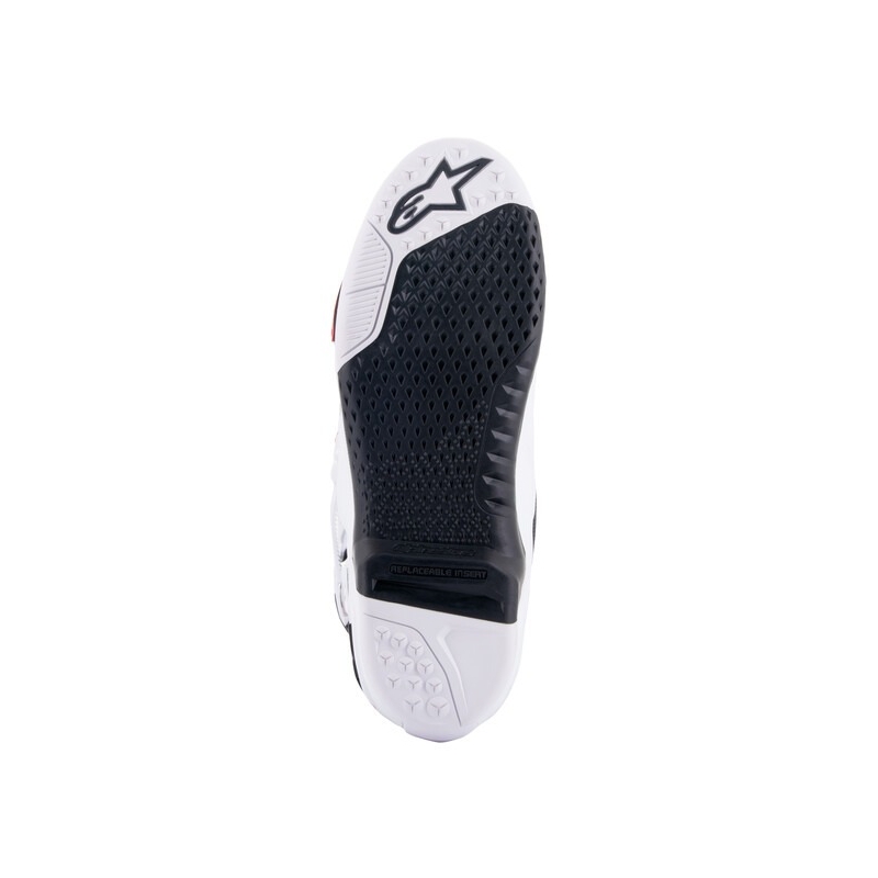 Ghete moto Alpinestars Tech 10 portocaliu-galben-violet-alb-negru