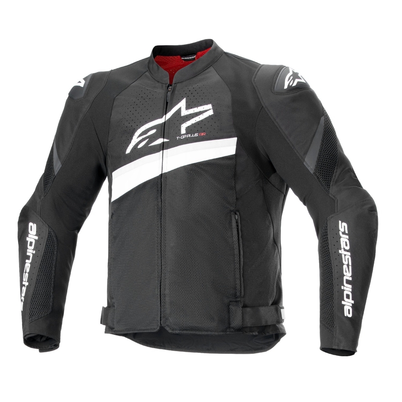 Geacă moto Alpinestars T-GP Plus R 4 Airflow alb-negru