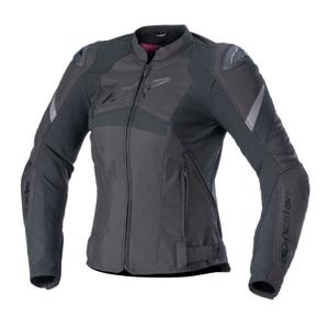 Geaca moto dama Alpinestars Stella T-GP PLUS R 4 negru-rosu fluo