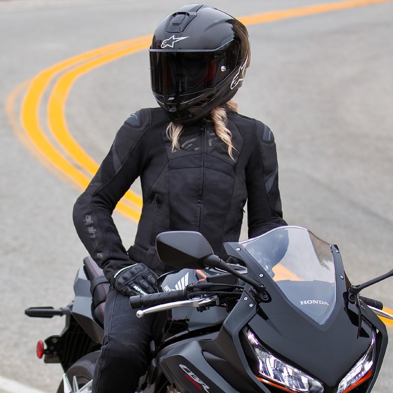 Geaca moto dama Alpinestars Stella T-GP Plus R 4 Airflow negru-negru