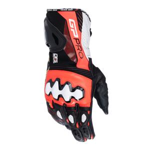 Mănuși moto Alpinestars GP PRO R 4 negru-rosu fluo-alb