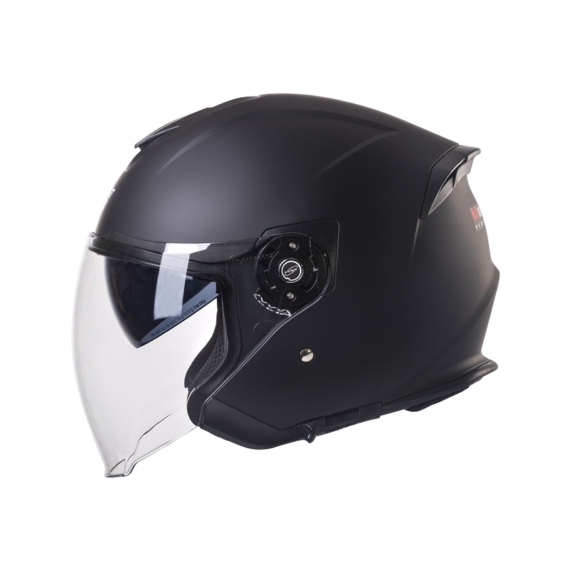 Casca moto deschisa Street Racer SR 01 MotoZem Performance neagra - II. calitate