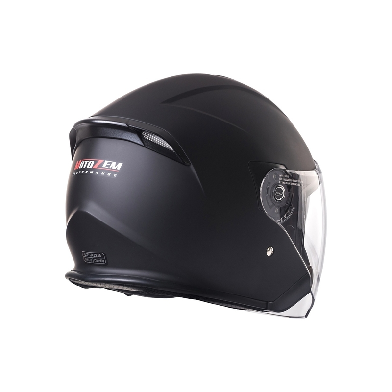 Casca moto deschisa Street Racer SR 01 MotoZem Performance neagra - II. calitate