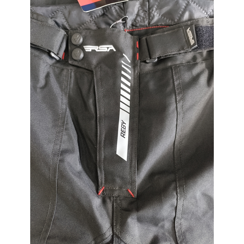 Pantaloni moto RSA Greby 2 negri scurtati - II. calitate - II. calitate