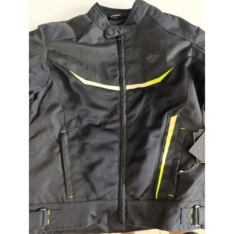 Geacă moto RSA Runway negru-galben fluo - II. calitate