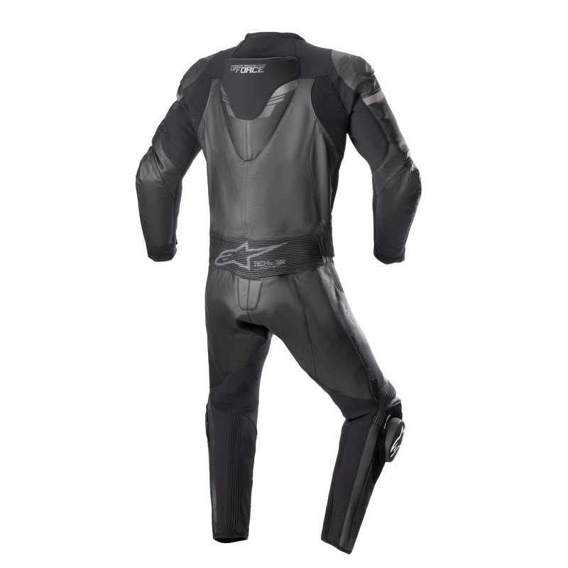 Costum moto din două piese Alpinestars GP Force Chaser compatibil TECH-AIR 5 negru-negru