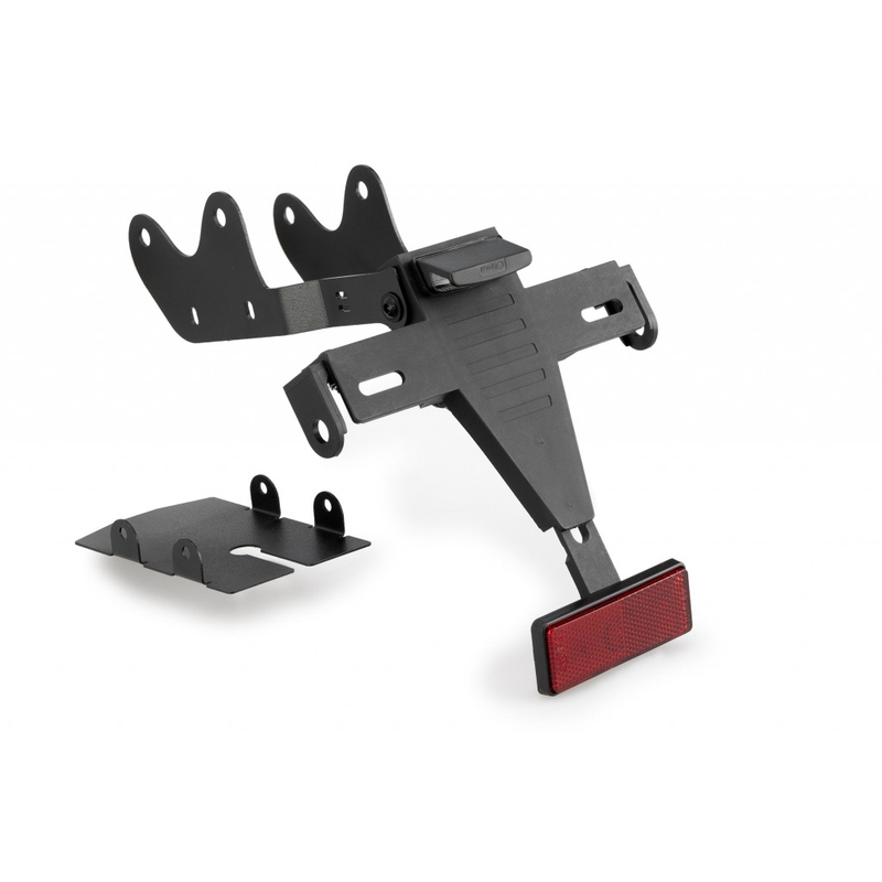 Adjustable license support PUIG Negru pentru YAMAHA MT-09 850 / 890 2024-2026, YAMAHA MT-09 850 / 890 2024-2026