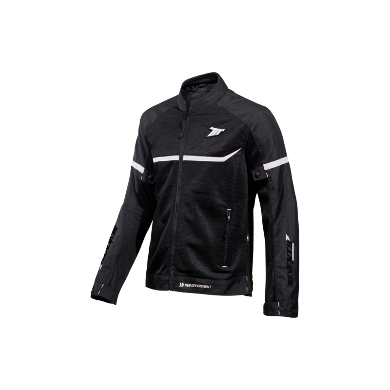 Geacă moto SEVENTY DEGREES SD-JR30.1 Mojave negru-alb