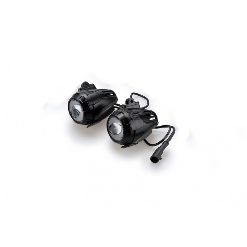 Auxiliary lights PUIG BEAM 3.0 Negru set with accessories, homologated