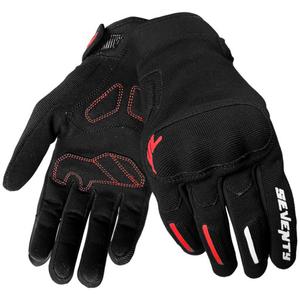 Mănuși de motocicletă Seventy Degrees SD-C40 Asphalt negru-roșu
