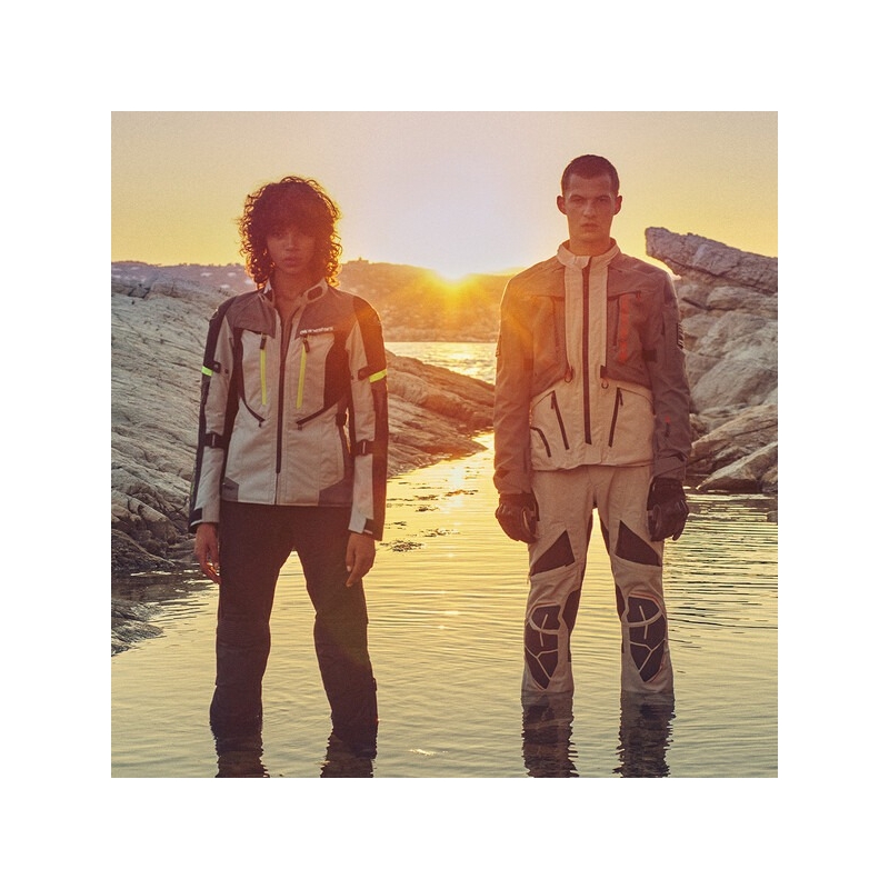 Pantaloni moto Alpinestars AMT-10R DRYSTAR XF nisip-negru-portocaliu