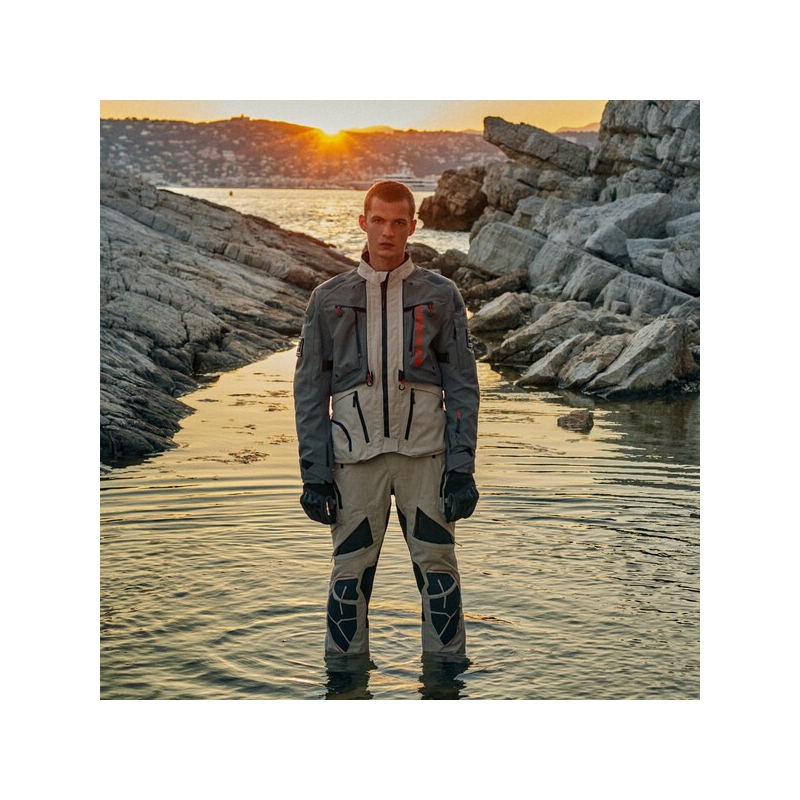 Pantaloni moto Alpinestars AMT-10R DRYSTAR XF nisip-negru-portocaliu