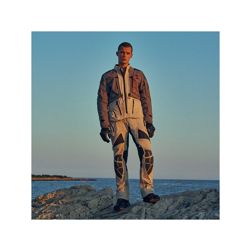 Pantaloni moto Alpinestars AMT-10R DRYSTAR XF nisip-negru-portocaliu