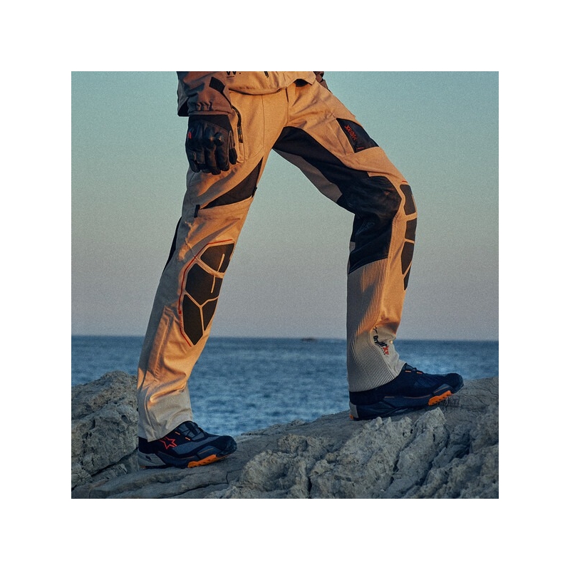 Pantaloni moto Alpinestars AMT-10R DRYSTAR XF nisip-negru-portocaliu