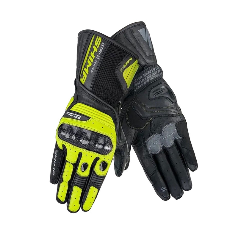 Mănuși moto Shima STR-2 Vent galben fluo