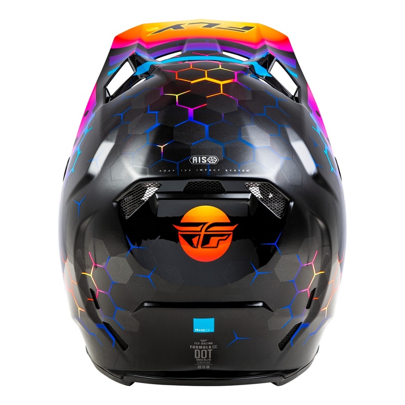 Casca motocross FLY Racing Formula CC Tektonic negru-galben-roz