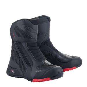 Ghete moto Alpinestars RT-7 DRYSTAR negru-rosu