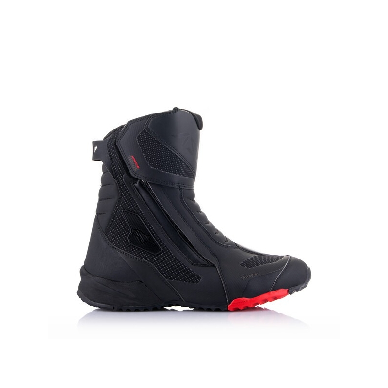 Ghete moto Alpinestars RT-7 DRYSTAR negru-rosu