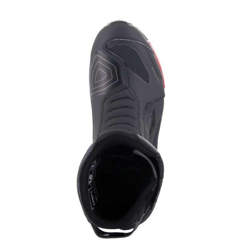 Ghete moto Alpinestars RT-7 DRYSTAR negru-rosu