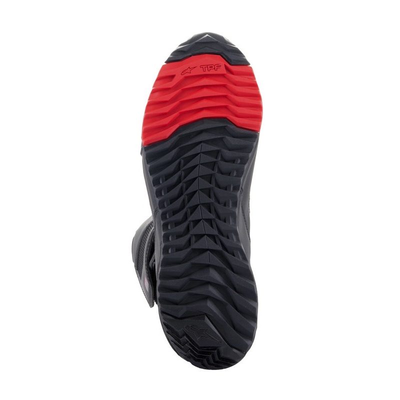 Ghete moto Alpinestars RT-7 DRYSTAR negru-rosu