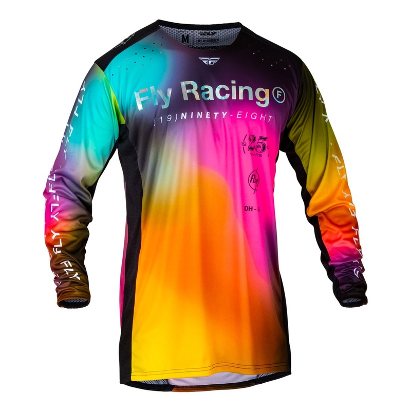Tricou motocross FLY Racing Lite Le Legacy roz-albastru