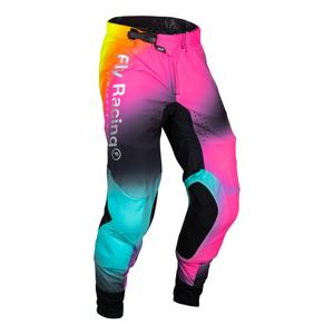 Pantaloni motocross FLY Racing Lite Le Legacy roz-albastru-negru