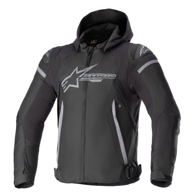 Jacheta Moto Impermeabila Alpinestars Zaca Negru-Gri Inchis