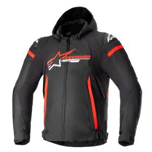 Jacheta moto impermeabila Alpinestars Zaca negru-rosu-alb