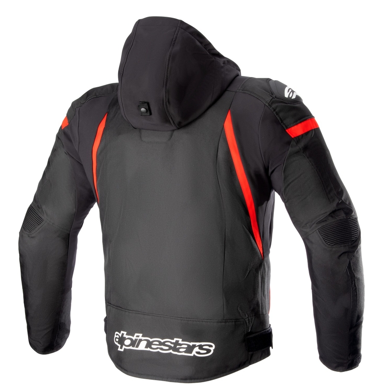 Jacheta moto impermeabila Alpinestars Zaca negru-rosu-alb