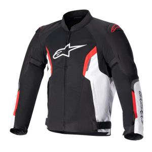 Geaca moto Alpinestars AST AIR TECH-AIR 5 compatibila negru-alb-rosu fluo