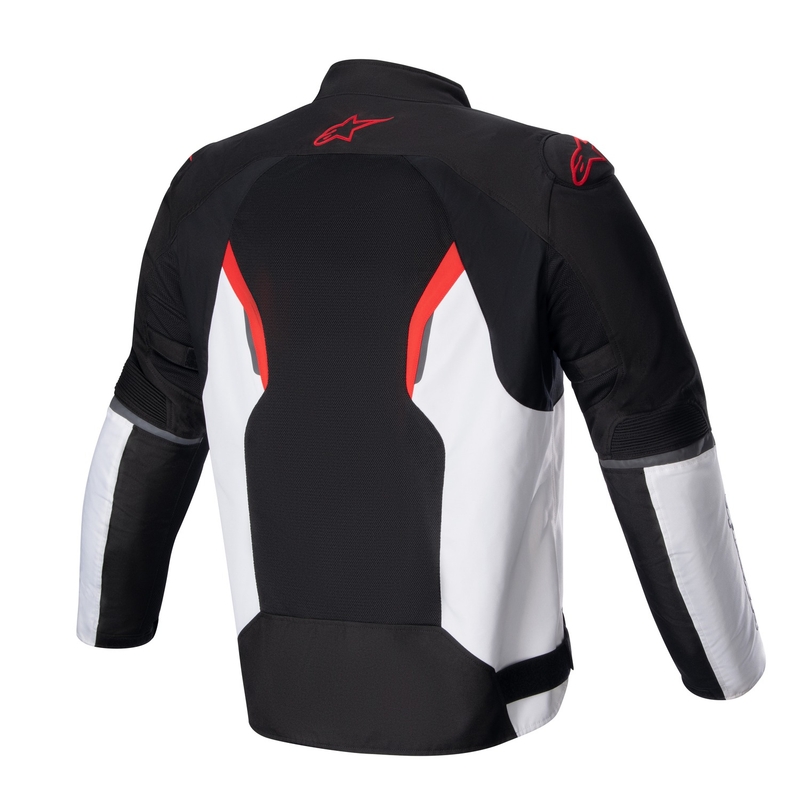 Geaca moto Alpinestars AST AIR TECH-AIR 5 compatibila negru-alb-rosu fluo