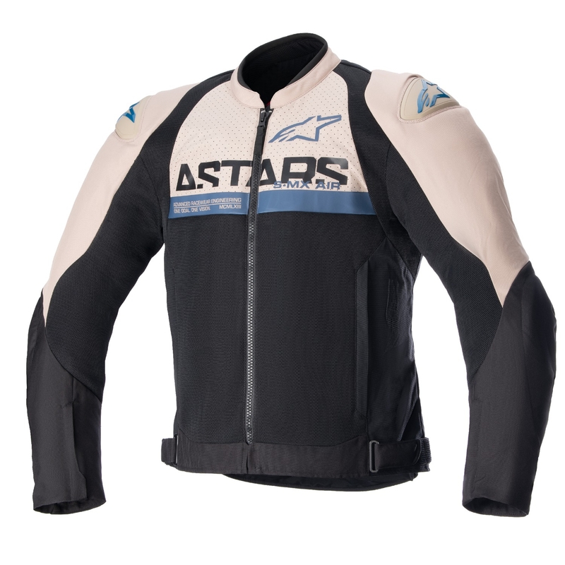 Jacheta moto Alpinestars SMX Air maro deschis-negru-albastru