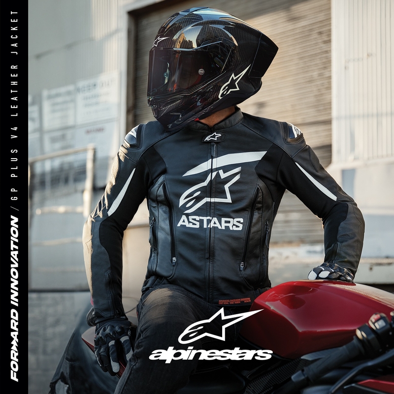 Geacă moto Alpinestars GP PLUS 4 negru-alb