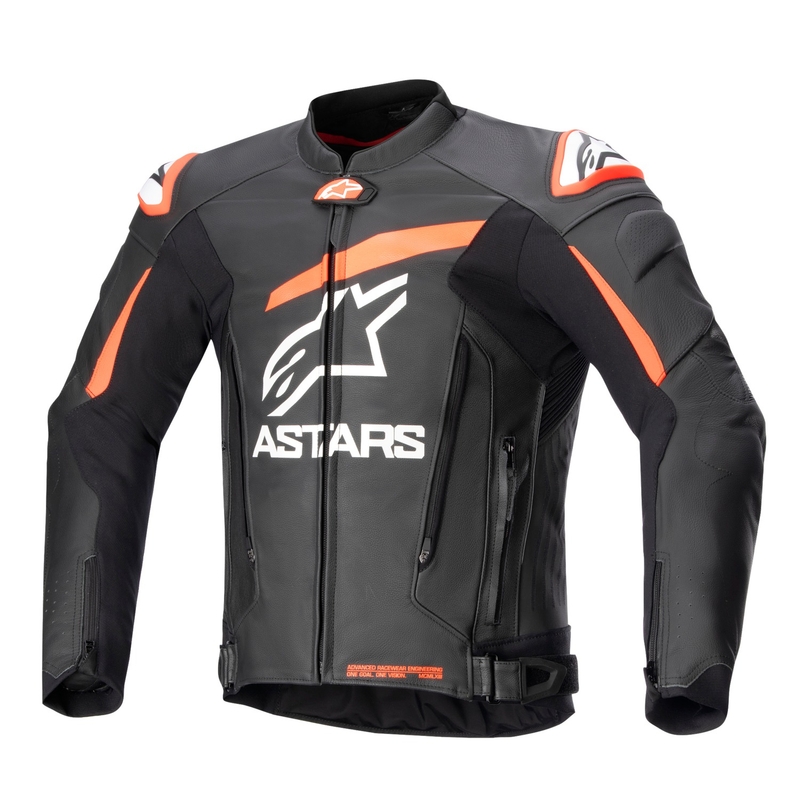 Jacheta moto Alpinestars GP PLUS 4 negru-rosu fluo-alb