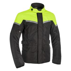 Geaca moto Oxford Spartan Long WP negru-galben fluo