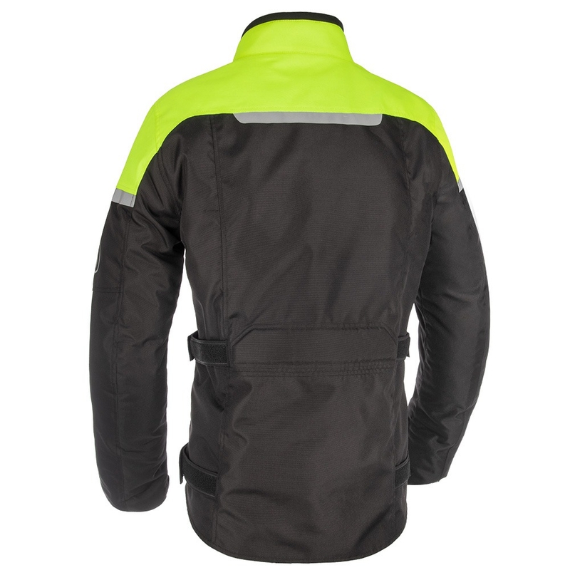 Geaca moto Oxford Spartan Long WP negru-galben fluo