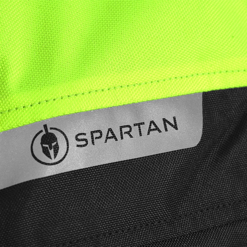 Geaca moto Oxford Spartan Short WP negru-galben fluo