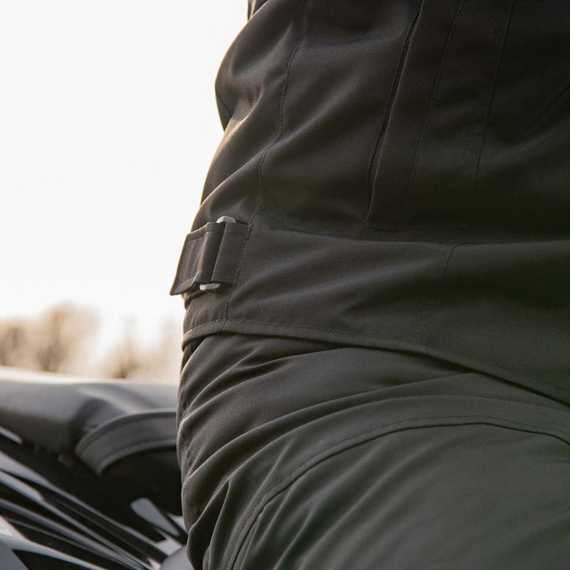 Geaca moto Oxford Spartan Short WP negru-galben fluo