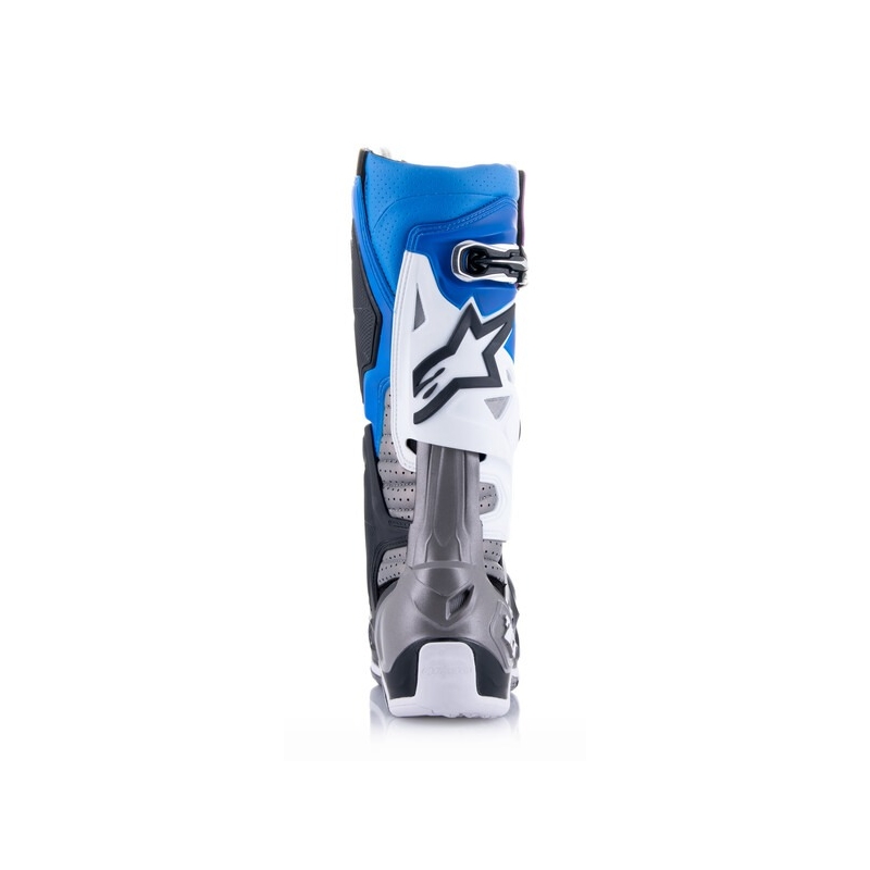 Ghete moto Alpinestars Tech 10 Supervented perforate Albastru-Violet-Roz-Alb-Gri-Negru